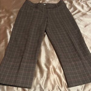 Brown Plaid Pants